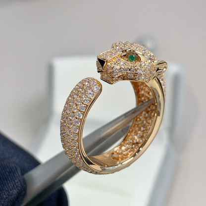 [Basjewels]PANTHERE PINK GOLD DIAMOND RING