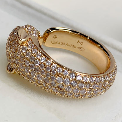 [Basjewels]PANTHERE PINK GOLD DIAMOND RING