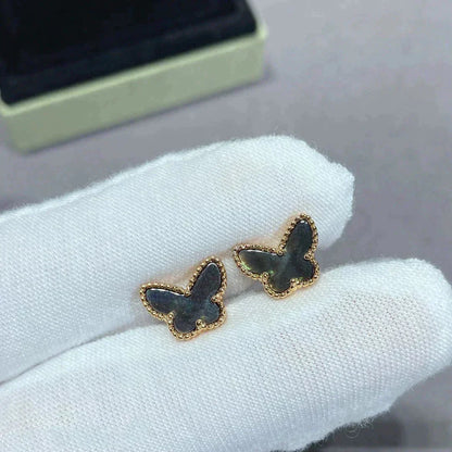 [Basjewels]BUTTERFLY DARK MOP  EARRINGS