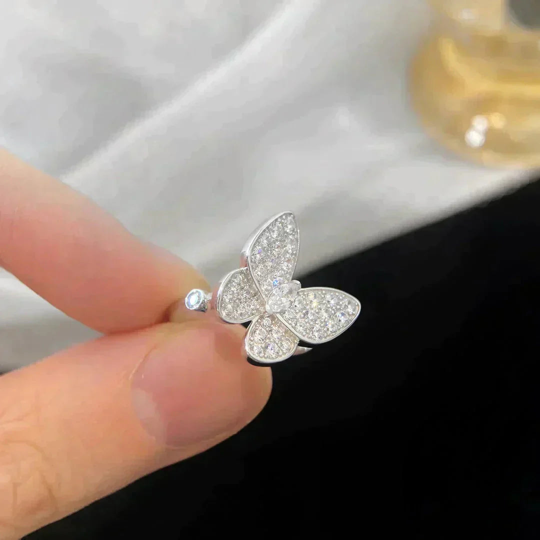 [Basjewels]BUTTERFLY DIAMOND RING