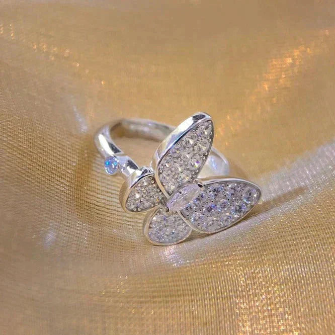 [Basjewels]BUTTERFLY DIAMOND RING