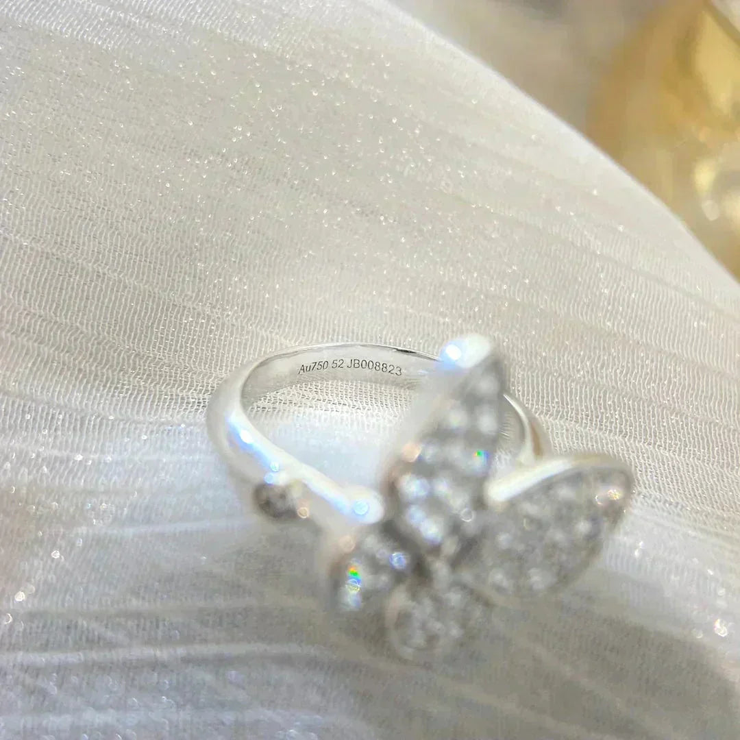 [Basjewels]BUTTERFLY DIAMOND RING