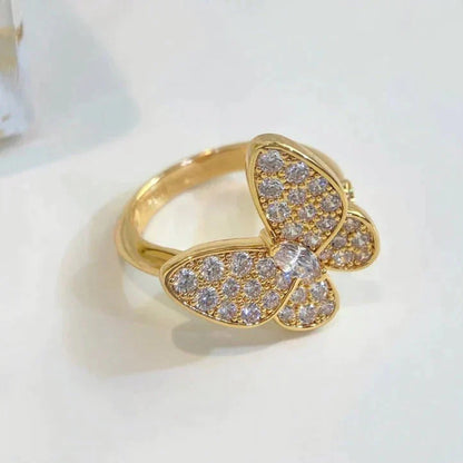 [Basjewels]BUTTERFLY DIAMOND RING