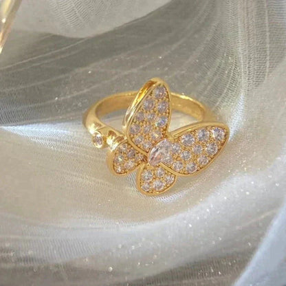 [Basjewels]BUTTERFLY DIAMOND RING