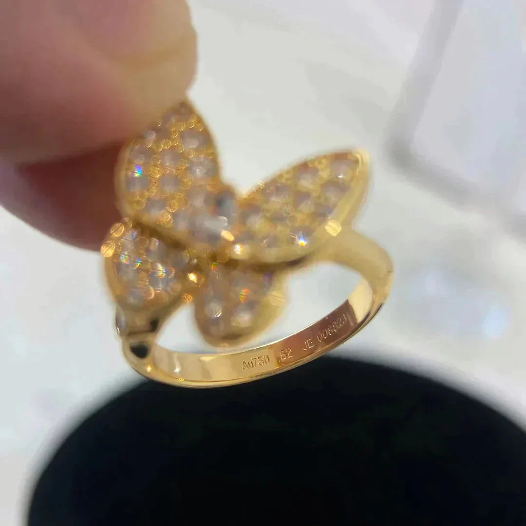 [Basjewels]BUTTERFLY DIAMOND RING