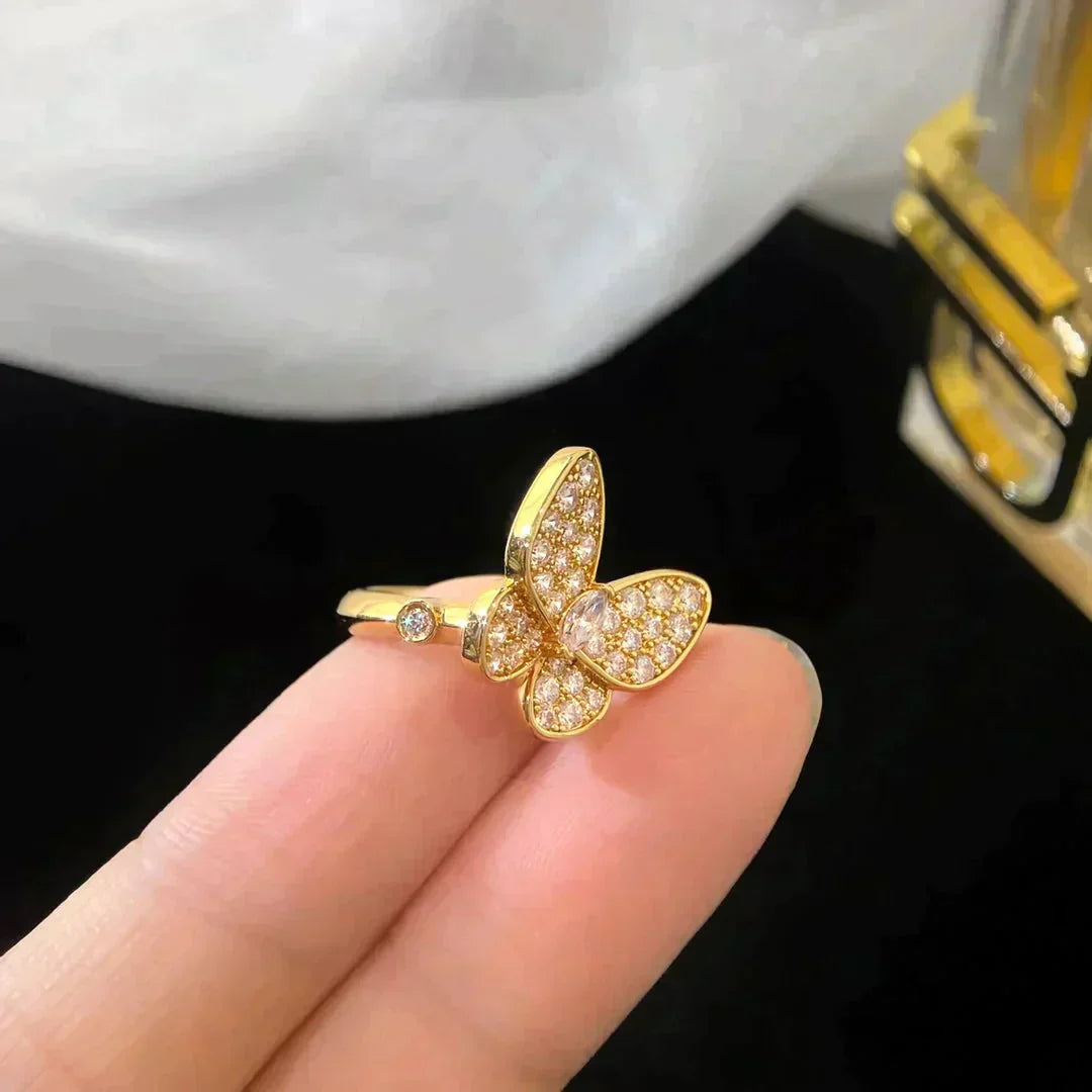 [Basjewels]BUTTERFLY DIAMOND RING