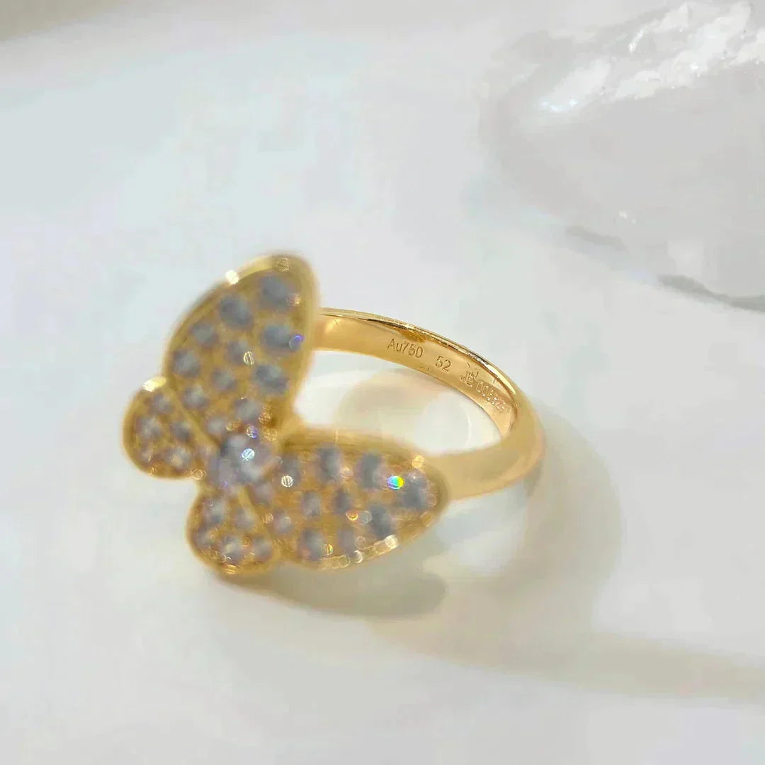 [Basjewels]BUTTERFLY DIAMOND RING