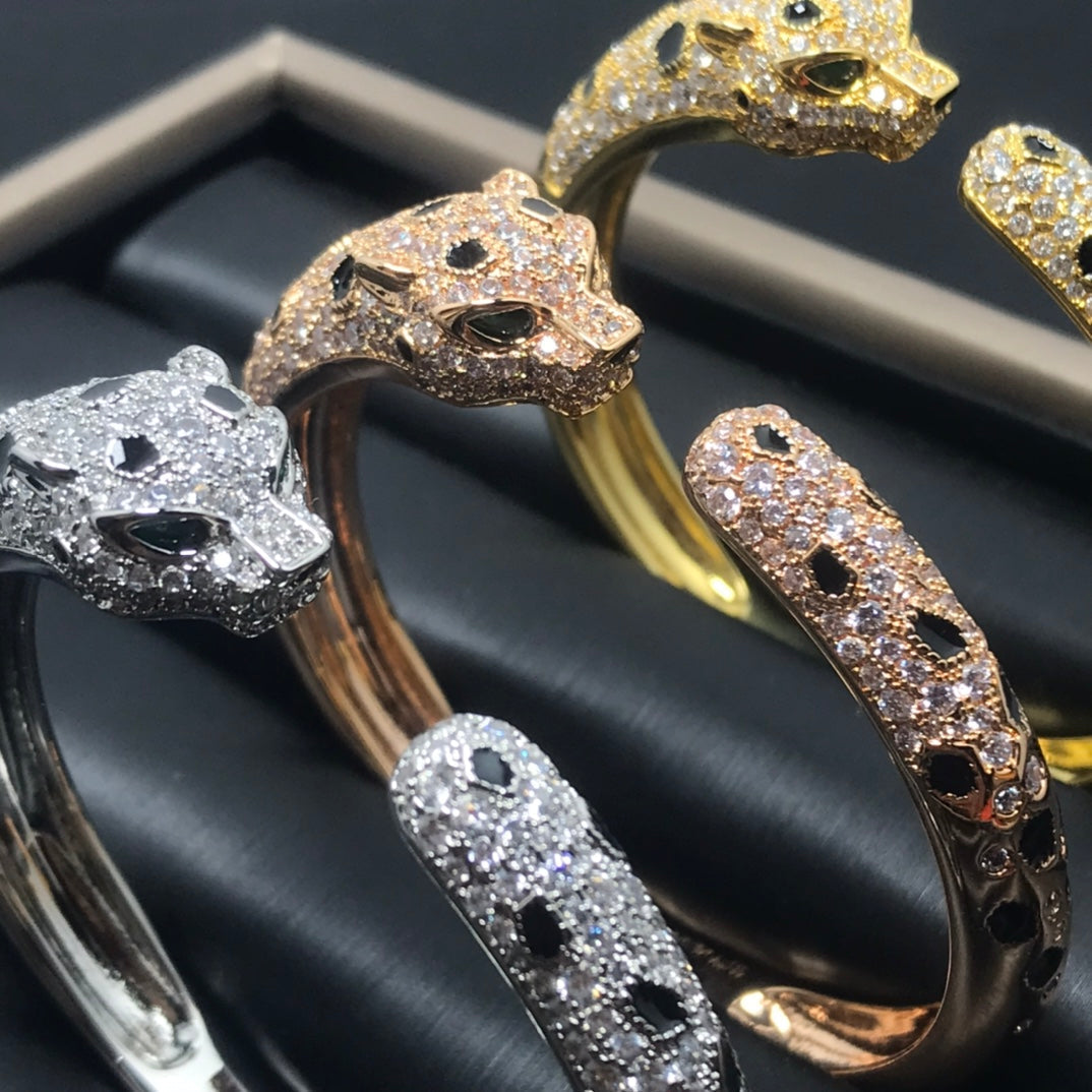 [Basjewels]PANTHERE BIG BRACELET DIAMONDS