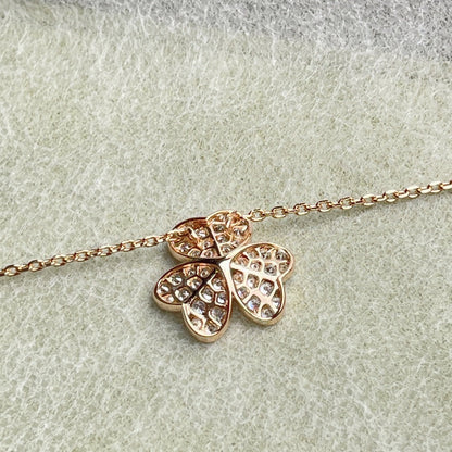 [Basjewels]FLOWER DIAMOND NECKLACE