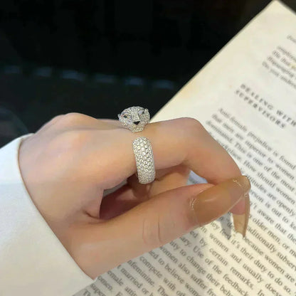 [Basjewels]PANTHERE 5.5MM ALL DIAMOND RING