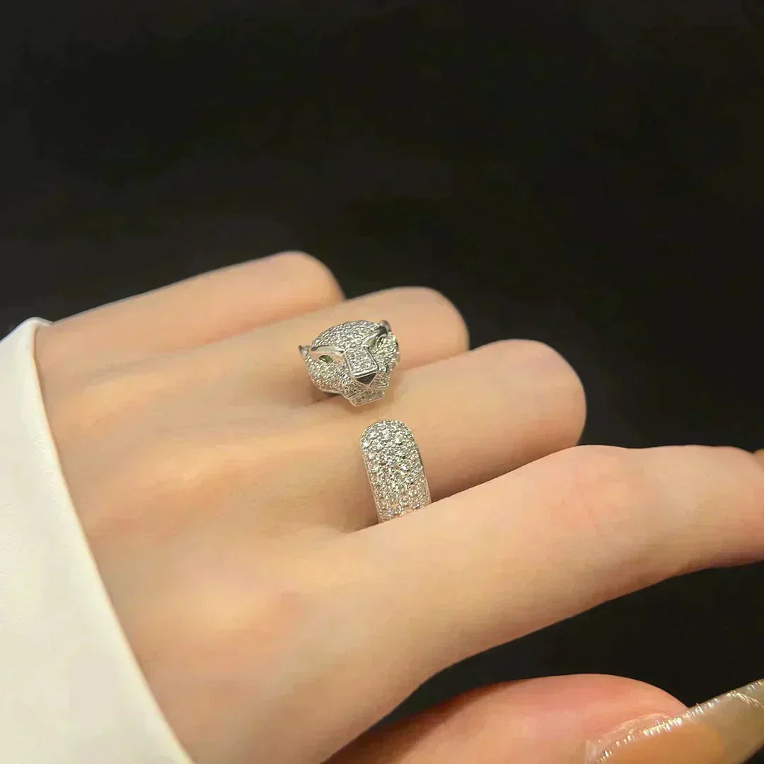 [Basjewels]PANTHERE 5.5MM ALL DIAMOND RING