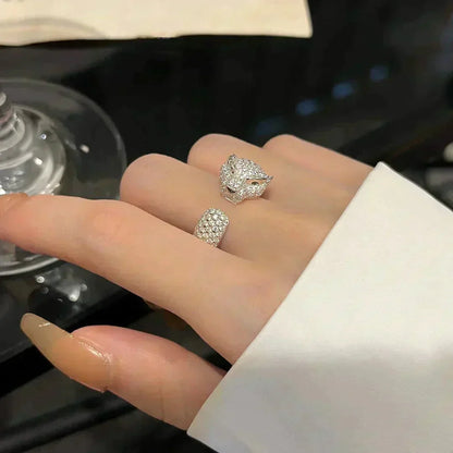 [Basjewels]PANTHERE 5.5MM ALL DIAMOND RING