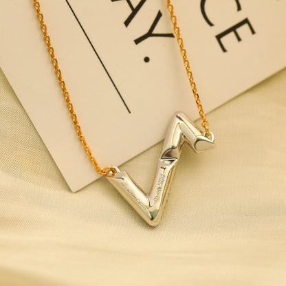 [Basjewels]VOLT SILVER DIAMOND PEDANT NECKLACE