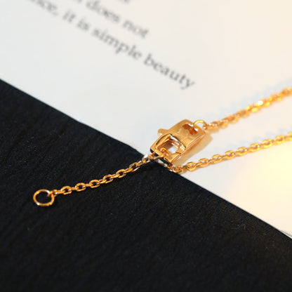 [baslovejewels]STAR AND SUN DIAMOND PINK GOLD NECKLACE