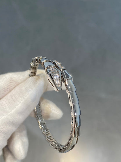 [Basjewels]SERPENTI BRACELET DIAMONDS SILVER