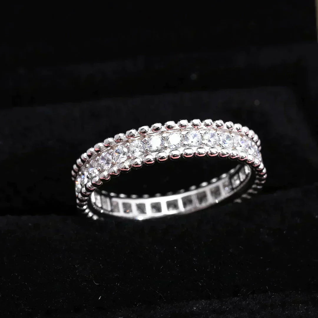 [Basjewels]PERLEE DIAMOND SILVER RING