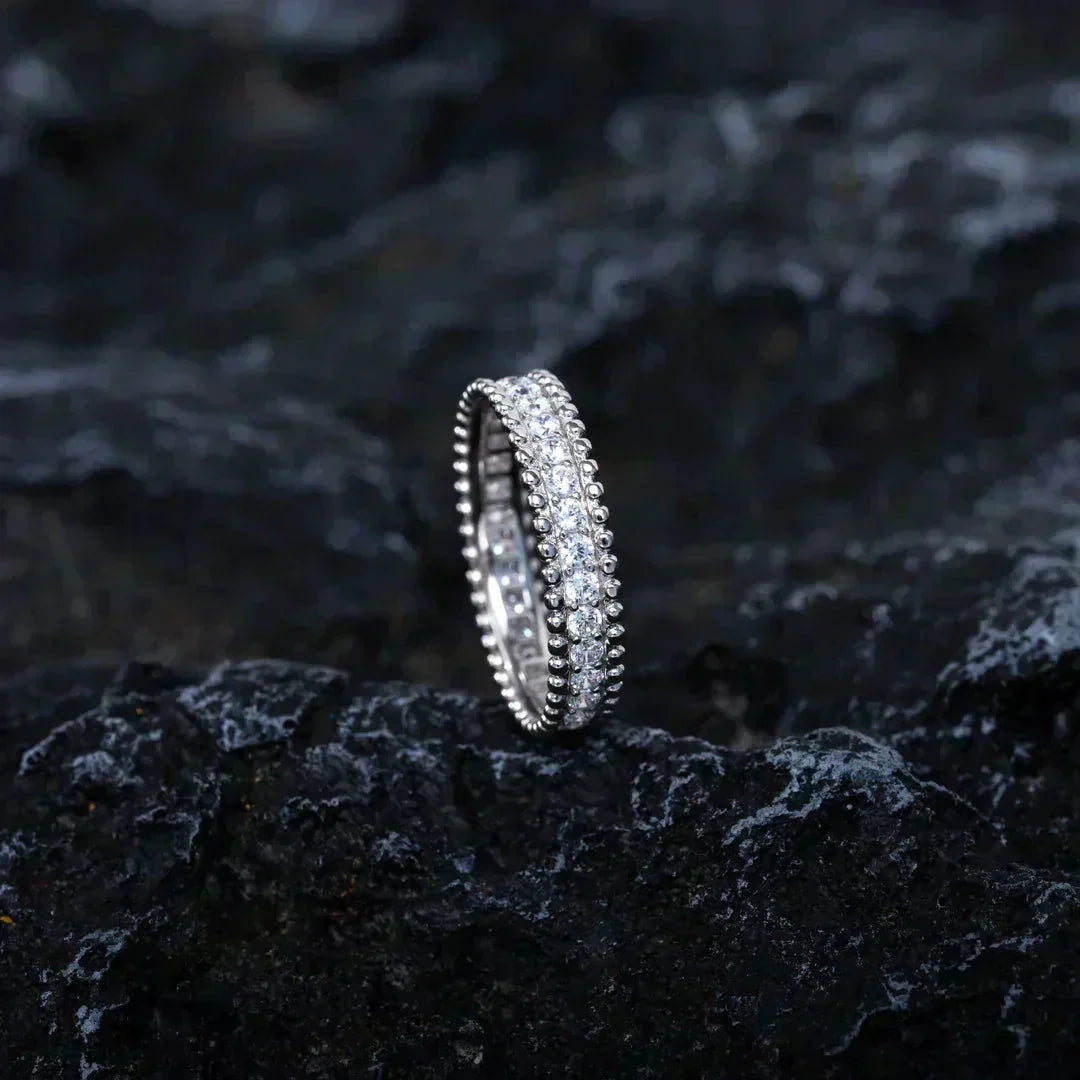 [Basjewels]PERLEE DIAMOND SILVER RING