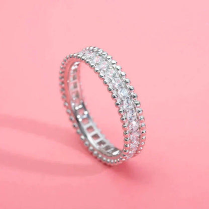 [Basjewels]PERLEE DIAMOND SILVER RING