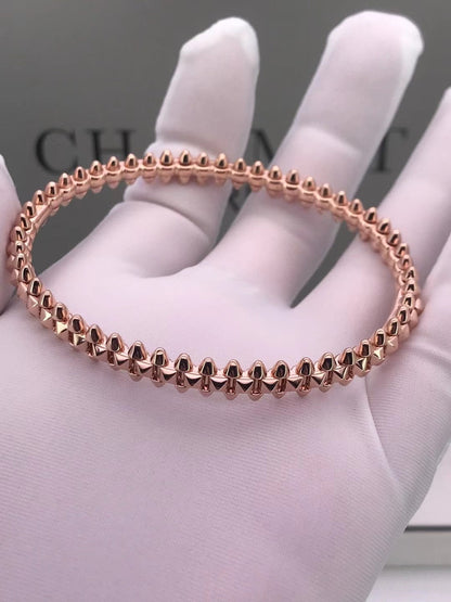 [Basjewels]CLASH PINK GOLD BRACELET