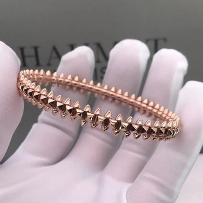 [Basjewels]CLASH PINK GOLD BRACELET