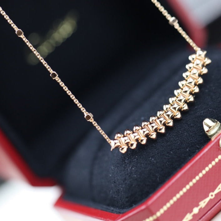 [baslovejewels]CLASH PINK GOLD NECKLACE