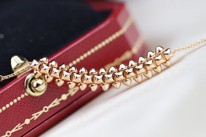 [Basjewels]CLASH PINK GOLD NECKLACE