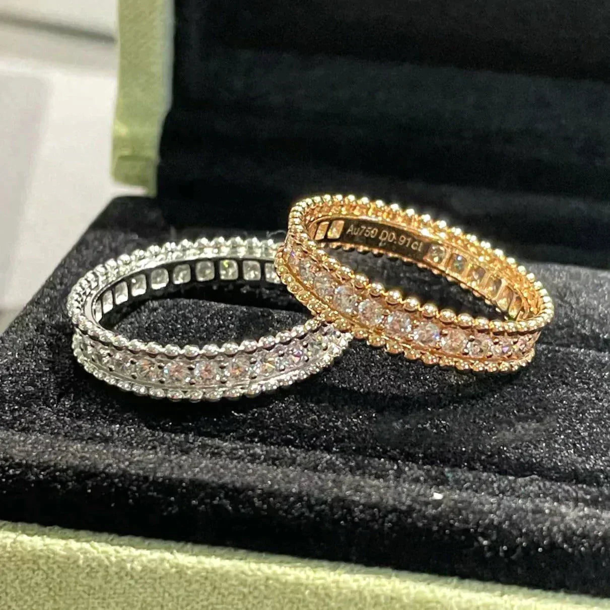 [Basjewels]PERLEE DIAMOND ROSE GOLD RING