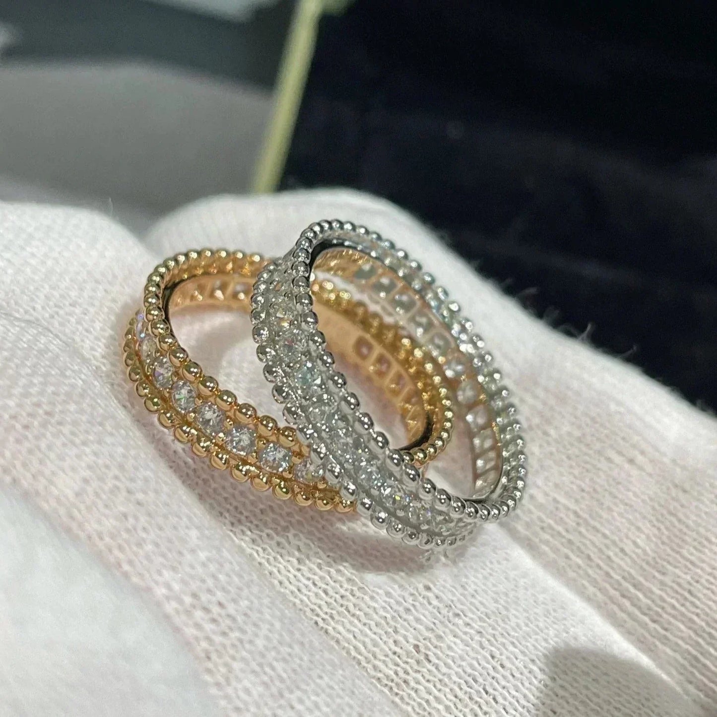 [Basjewels]PERLEE DIAMOND ROSE GOLD RING