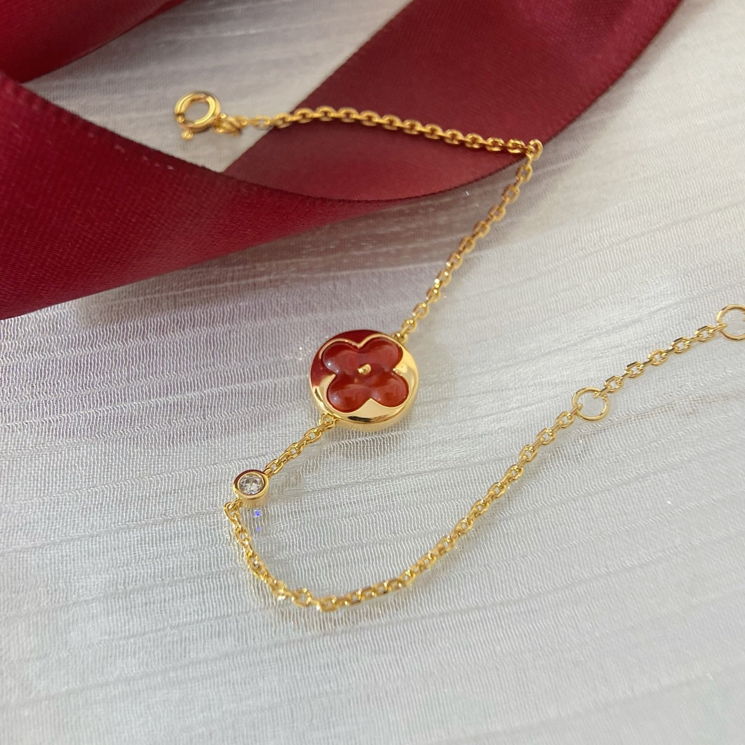 [baslovejewels]SUN PEDANT CARNELIAN BRACELET