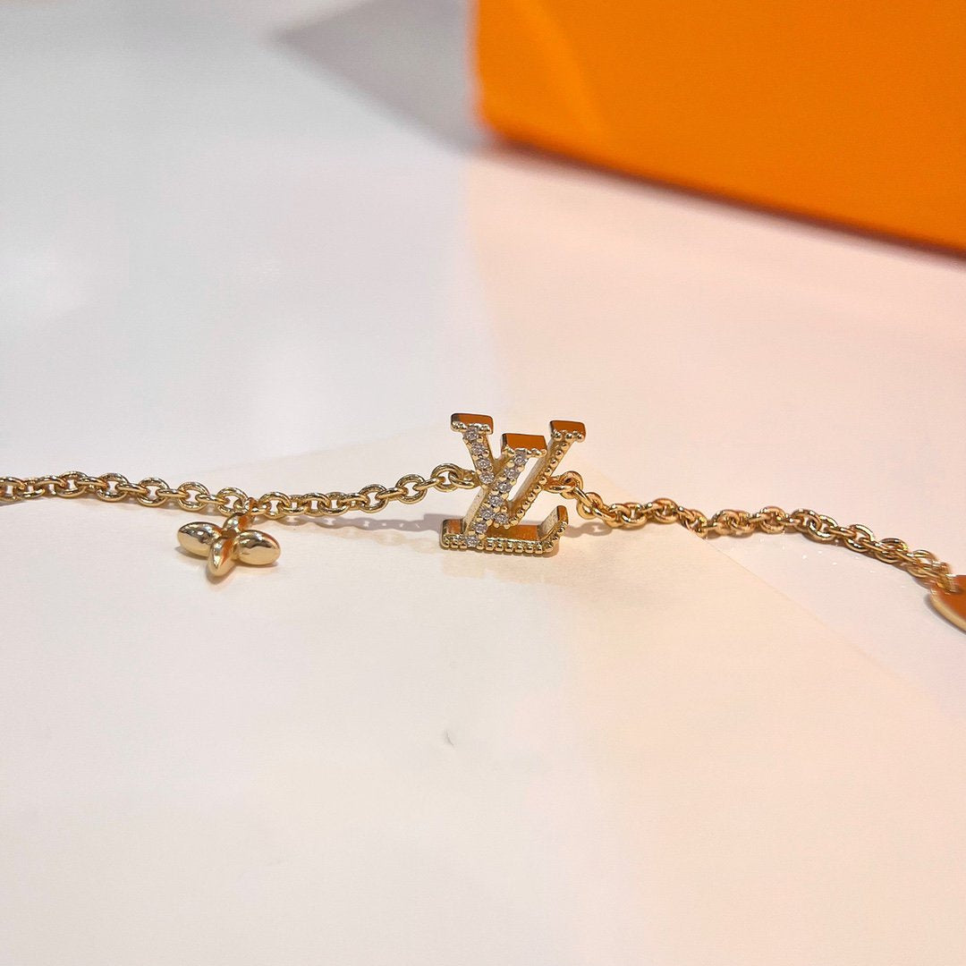 [Basjewels]LOGO STAR MOTIF GOLD BRACELET