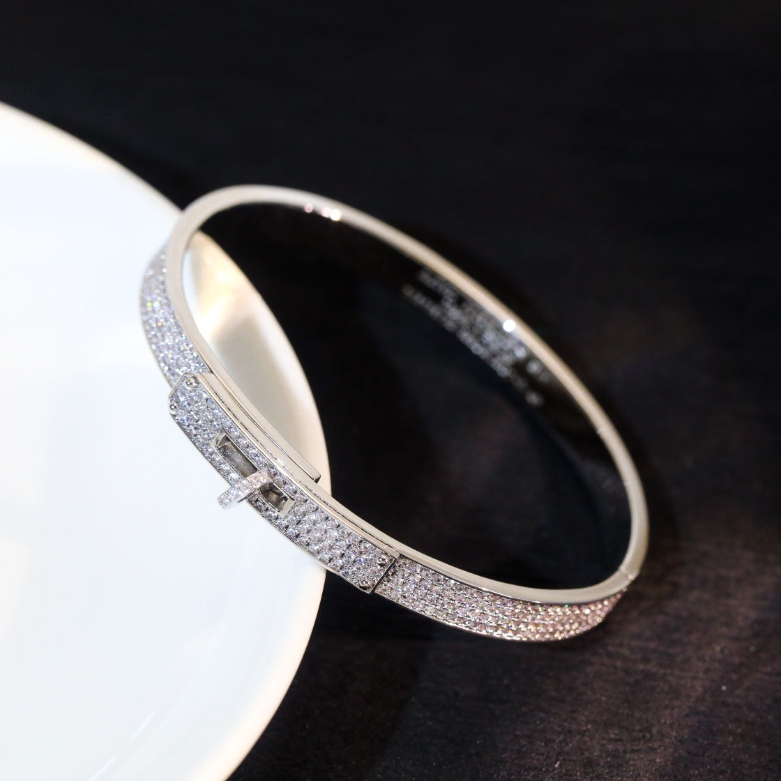 [baslovejewels]KELLY BRACELET DIAMOND PAVED