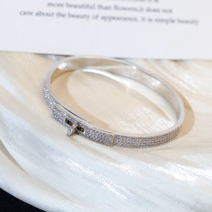 [Basjewels]KELLY BRACELET DIAMOND PAVED