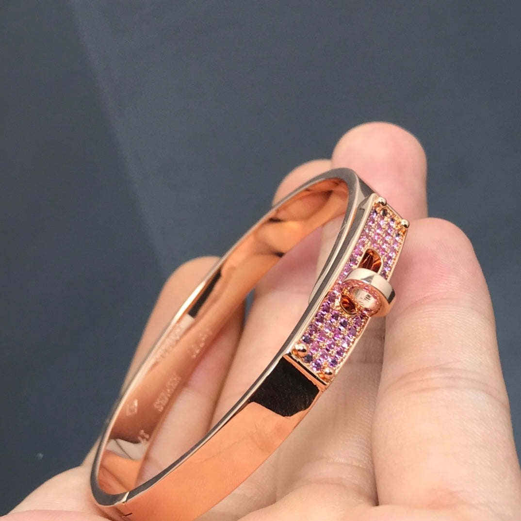 [baslovejewels]KELLY BRACELET PINK DIAMOND
