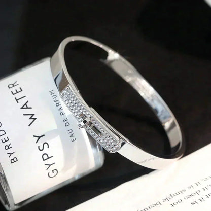 [baslovejewels]KELLY SILVER DIAMOND BRACELET