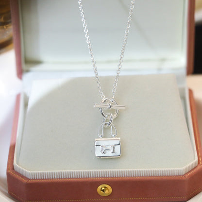 [baslovejewels]POP H PEDANT SILVER NECKLACE