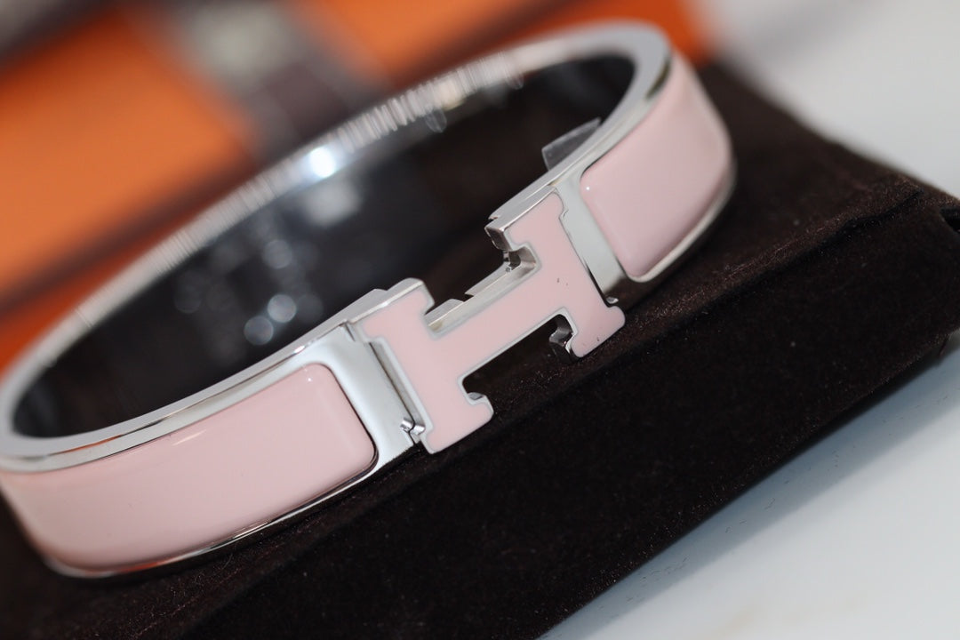 [baslovejewels]H BRACELET 12MM PINK