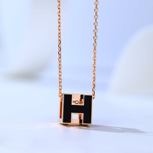 [Basjewels]HM CAGE PINK GOLD NECKLACE