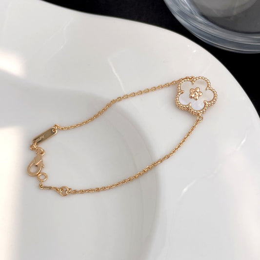 [Basjewels]LUCKY SPRING ROSE GOLD MOP BRACELET