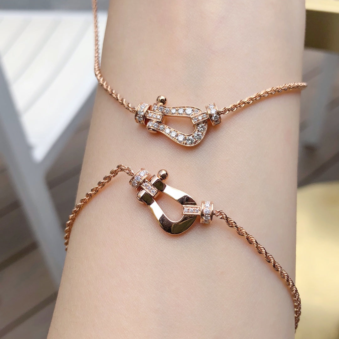 [baslovejewels]FORCE 10 PINK GOLD DIAMOND NECKLACE