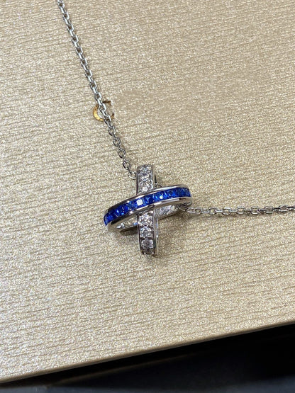 [baslovejewels]LIENS DIAMOND SILVER NECKLACE