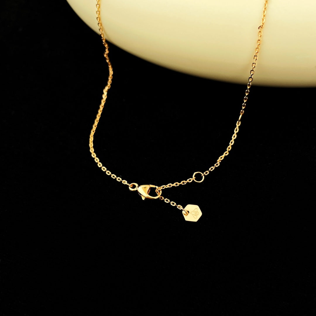 [Basjewels]BEE MINI PEDANT DIAMOND NECKLACE