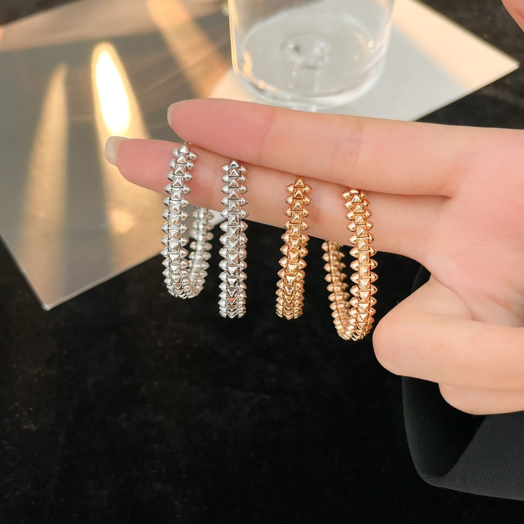 [Basjewels]CLASH HOOP EARRINGS