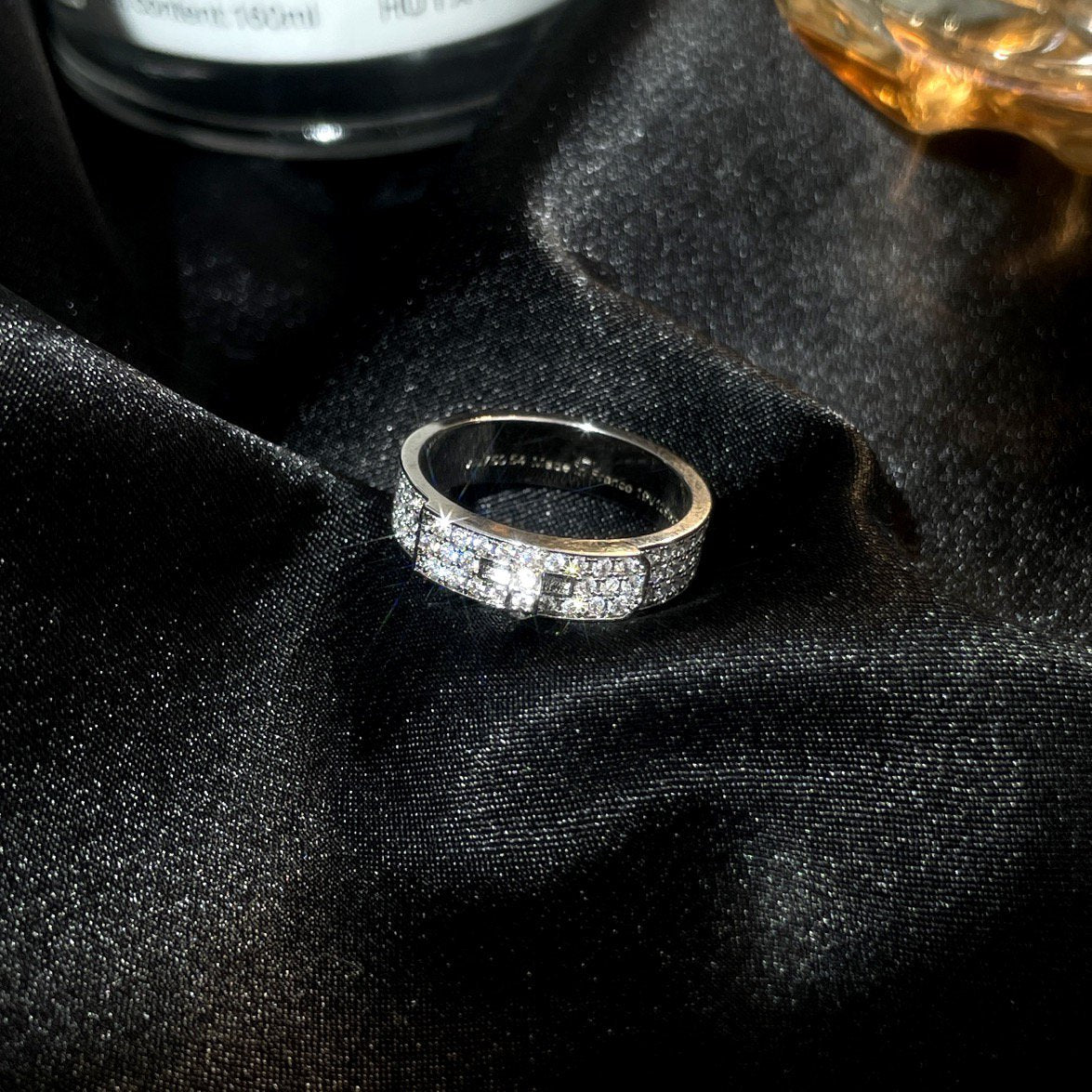 [Basjewels]KELLY SILVER DIAMOND RING