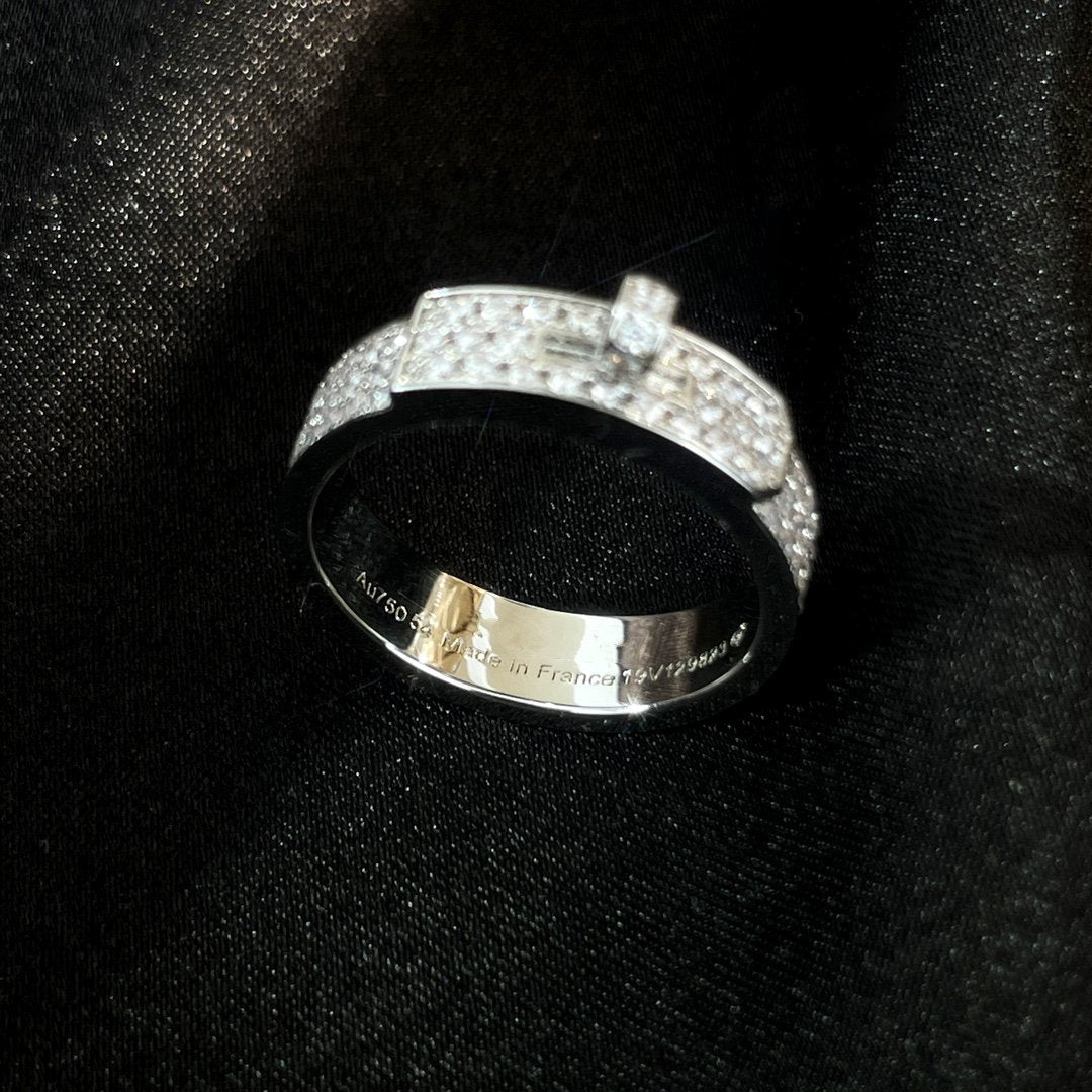 [Basjewels]KELLY SILVER DIAMOND RING