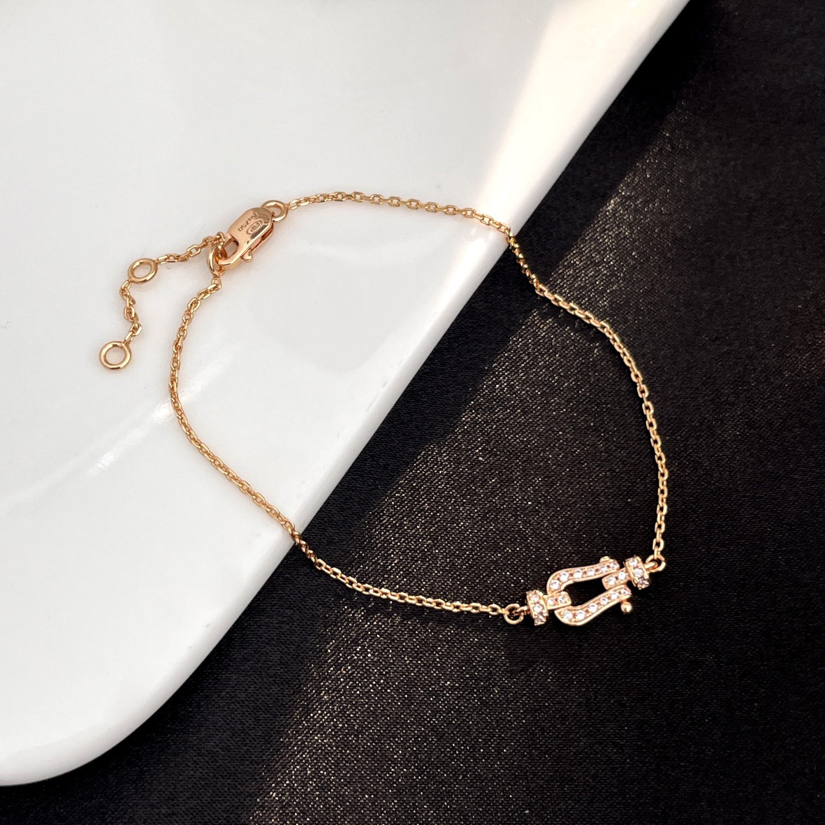 [baslovejewels]FORCE 10 FULL DIAMOND BUCKLE CHAIN LINK MINI MODEL