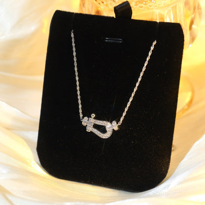 [Basjewels]FORCE 10 DIAMOND SILVER NECKLACE MINI MODEL