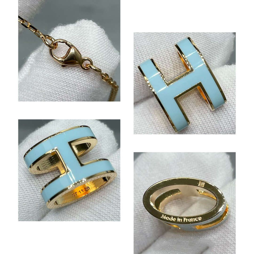 [baslovejewels]POP H SKY BLUE NECKLACE
