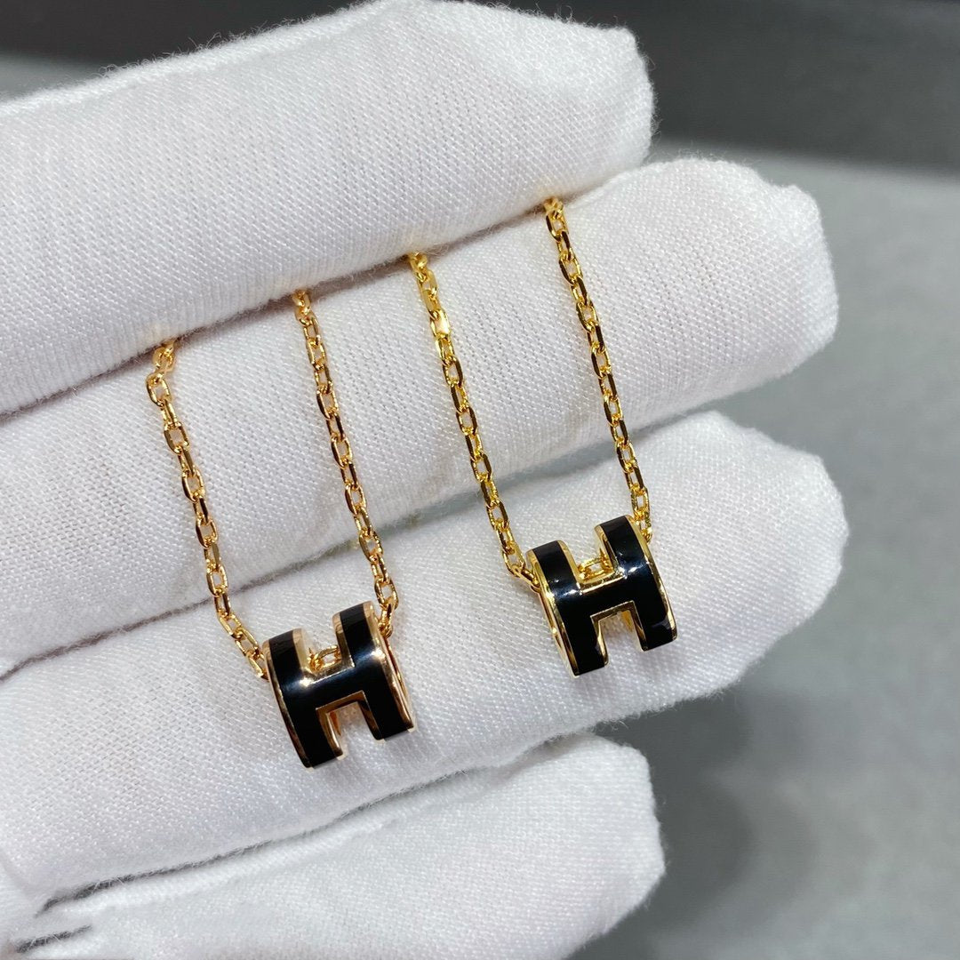 [baslovejewels]MINI POP H NECKLACE