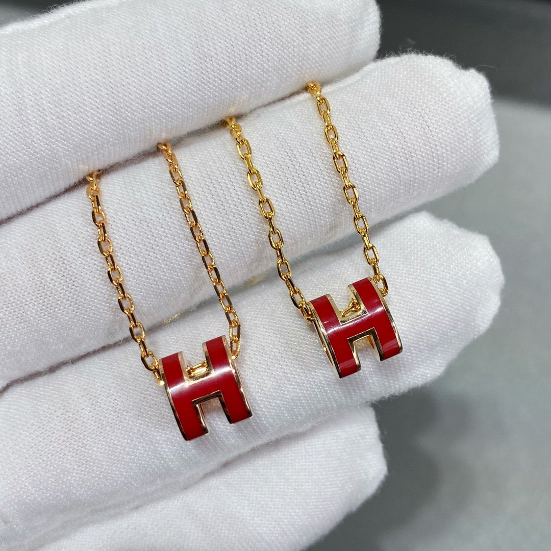 [Basjewels]MINI POP H NECKLACE