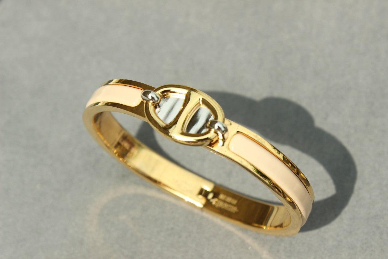 [Basjewels]CLIC CHAINE GOLD BRACELET